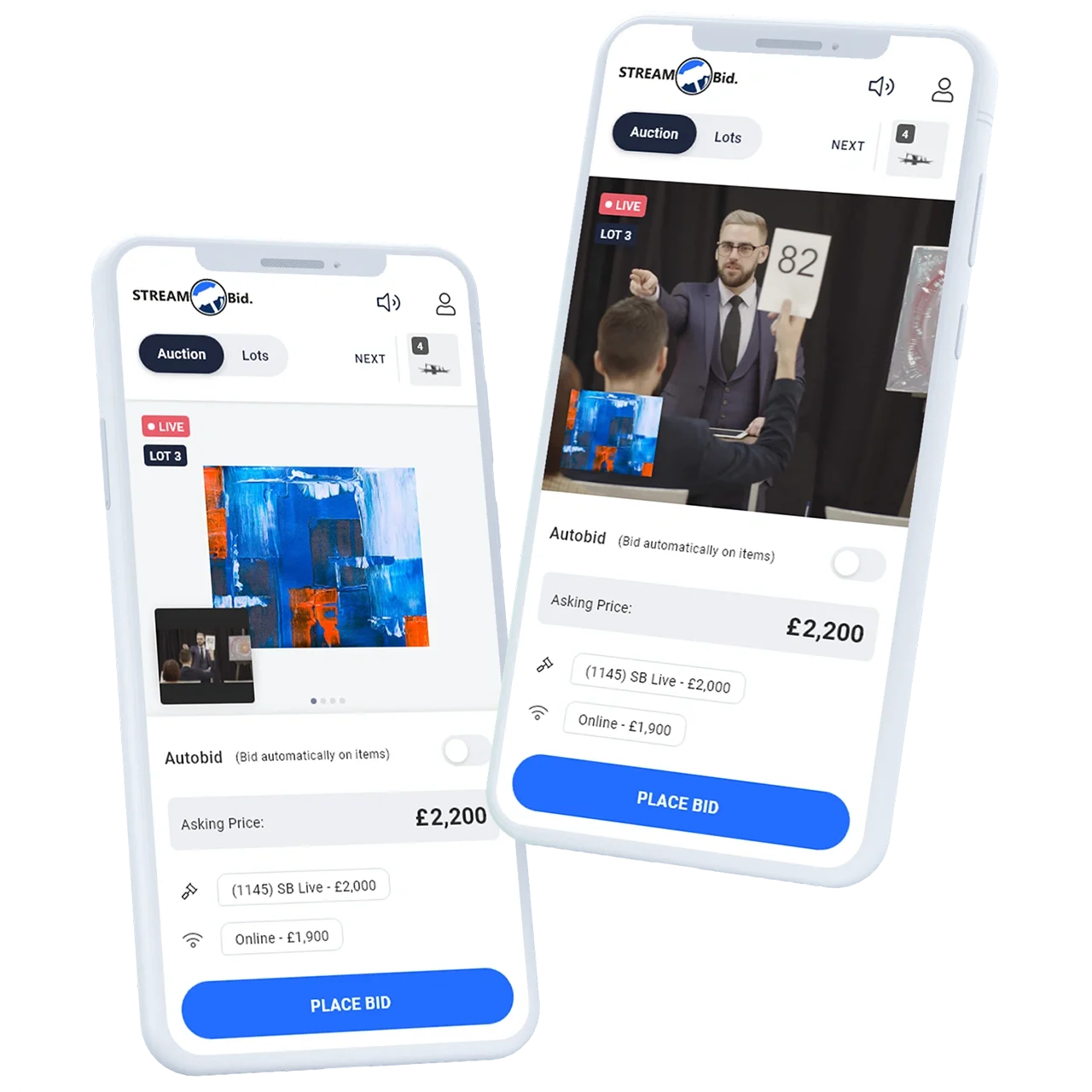StreamBid mobile bidding platform