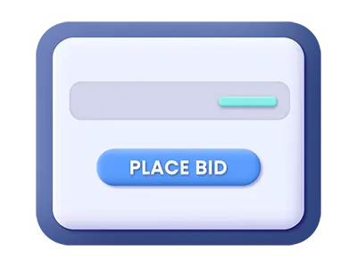 Place bid button panel - StreamBid